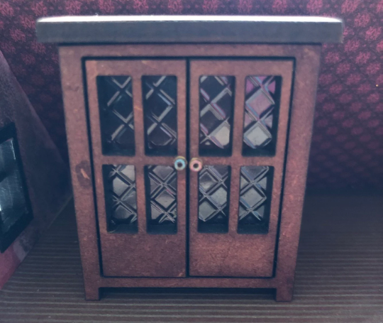 Thumbnail: 1/24th kit, tudor style cabinet, (half scale)