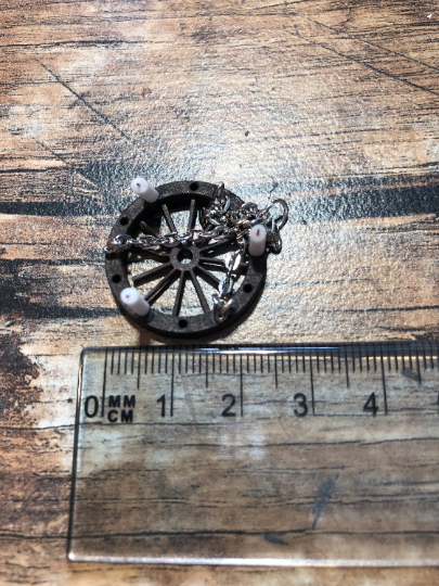 Thumbnail: 1/48th kit, Cart wheel chandelier, quarter scale