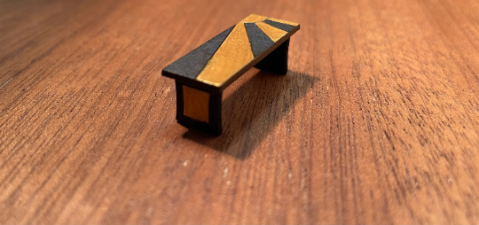 Thumbnail: 1/48th kit, Art Deco coffee table. quarter scale