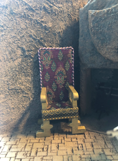 Thumbnail: 1/24th kit tudor high backed chair (half scale)