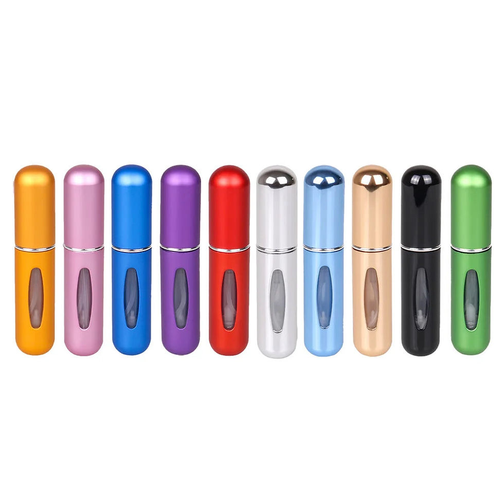Thumbnail: 10pcs 5ml Perfume Refill Bottle Portable Mini Refillable Spray Jar Scent Pump Em