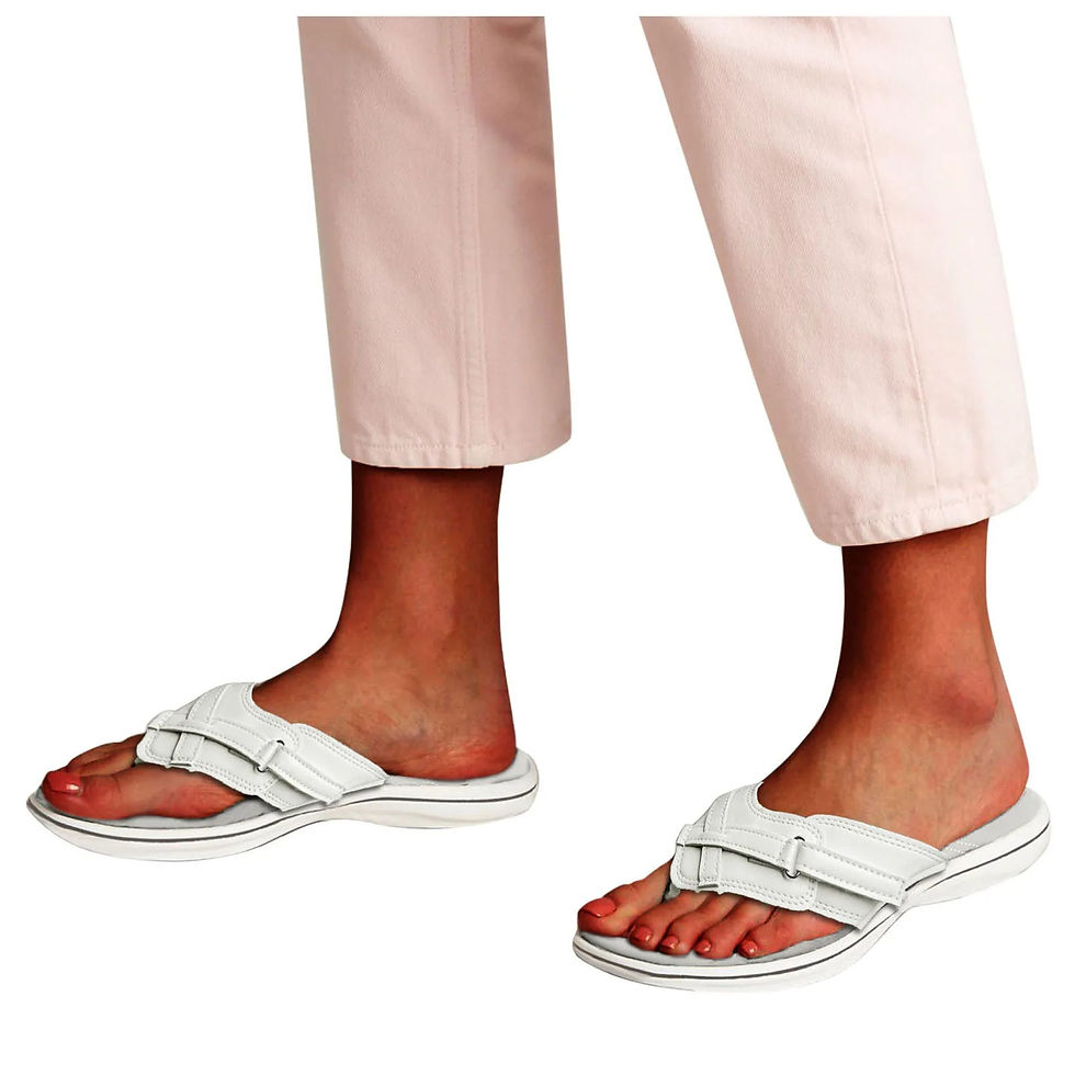 Thumbnail: Summer Women Fashion Sandals Flip Flops White Flat Sole Solid Color Toe Casual C