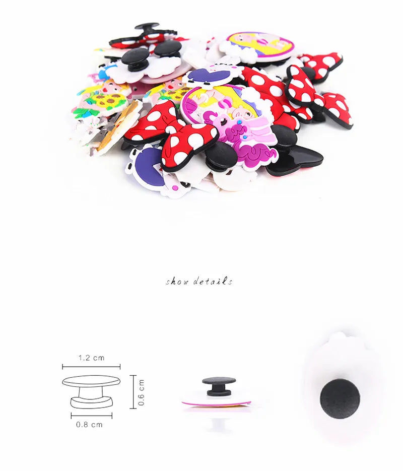 Thumbnail: 1Pcs Luminous Bad Bunny Rabbit Game Eyes Shoe Charms Glowing
