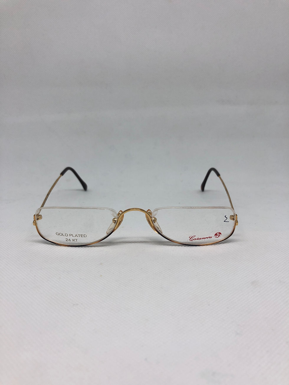 CASANOVA gold plated 24kt c 02 50/22 3004 vintage glasses DEADSTOCK