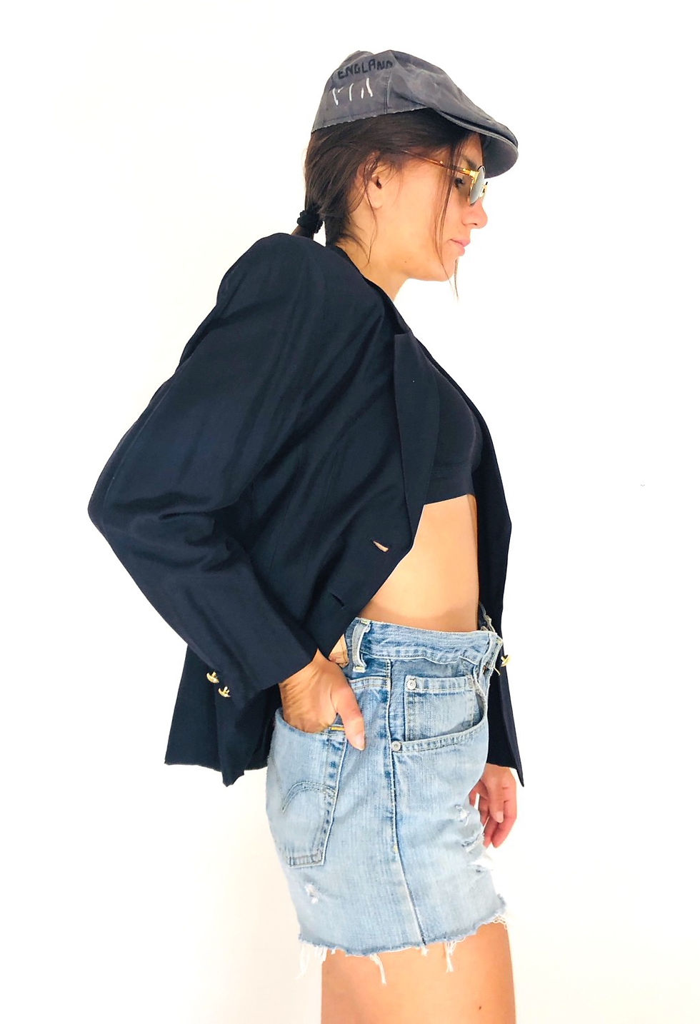 Miniatura: giacca-blazer-blu-vintage