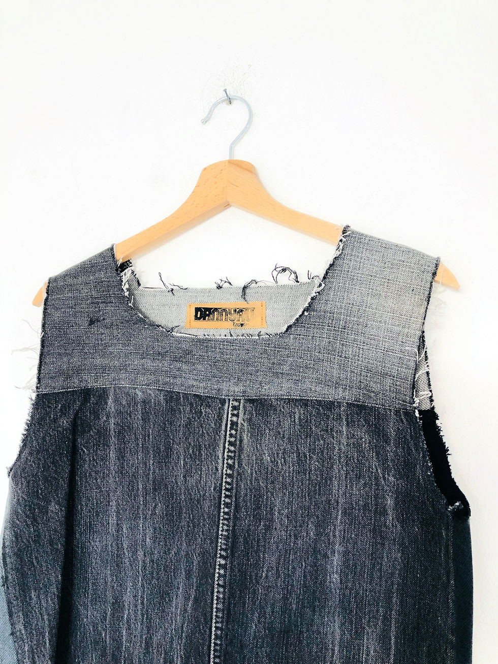 Miniatura: vestito-abito-denim-jeans-vintage