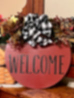Welcome Front Door Sign
