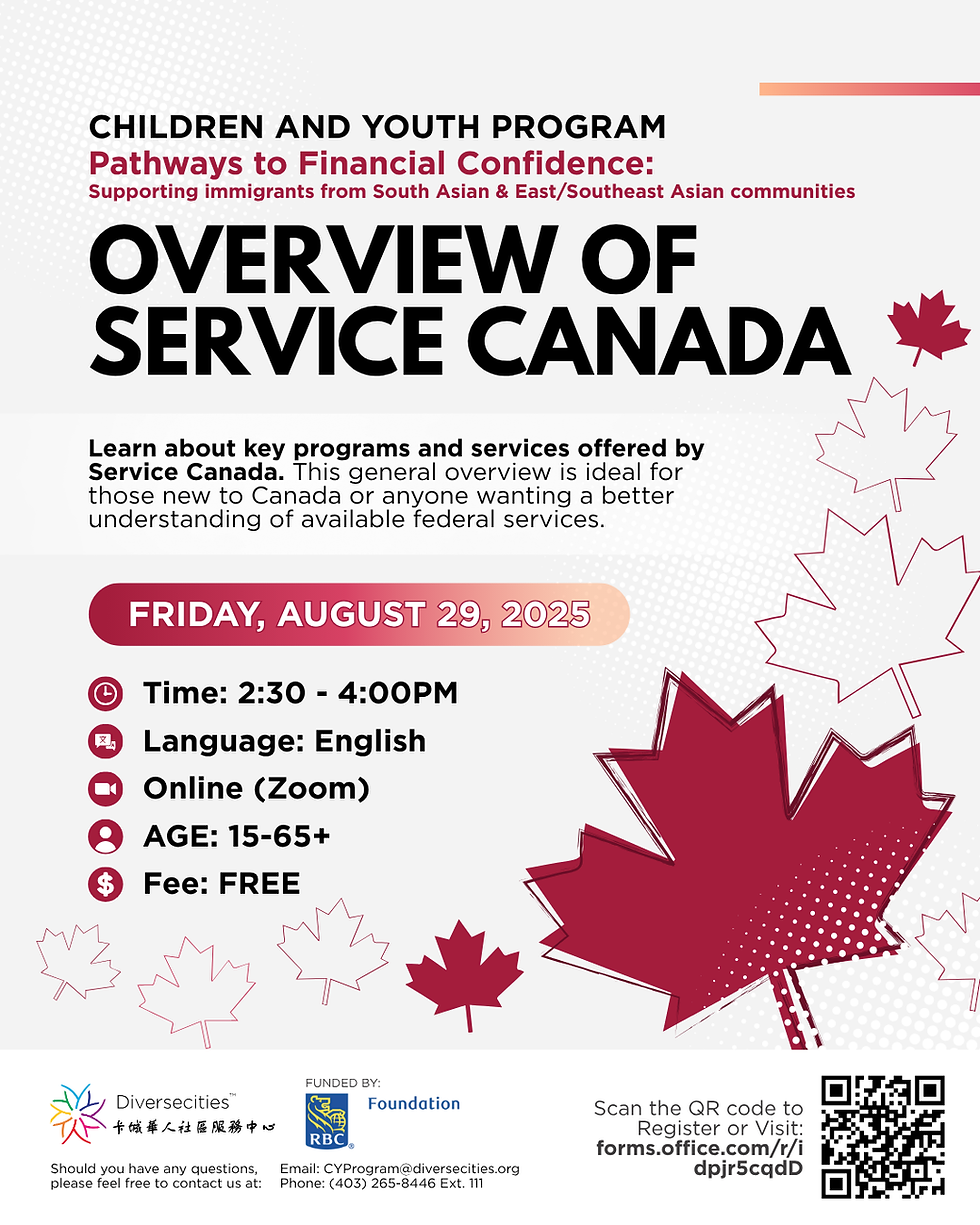 Overview of Service Canada - 加拿大服務部(Service Canada) 入門講座