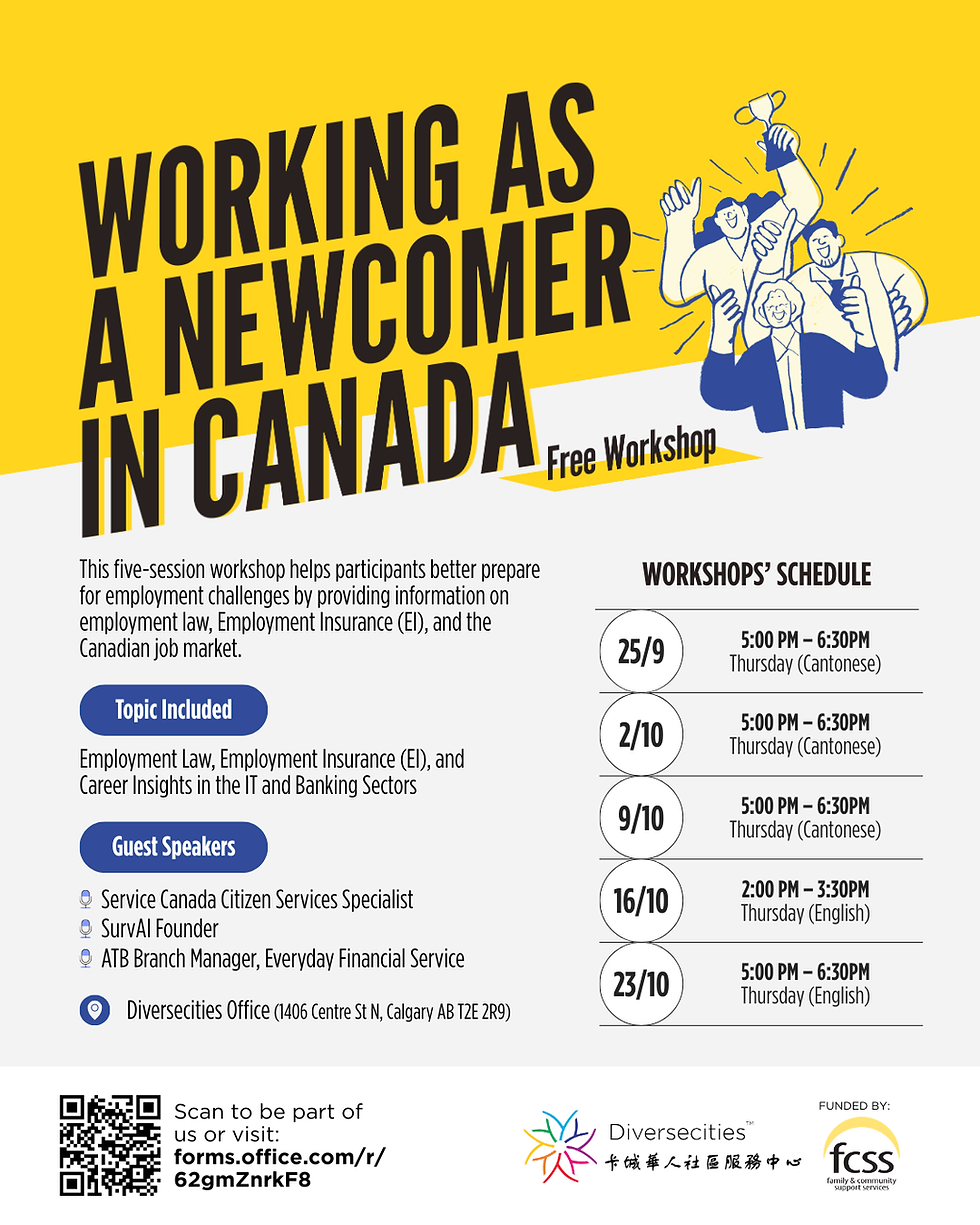 “Working as a Newcomer in Canada" Workshop