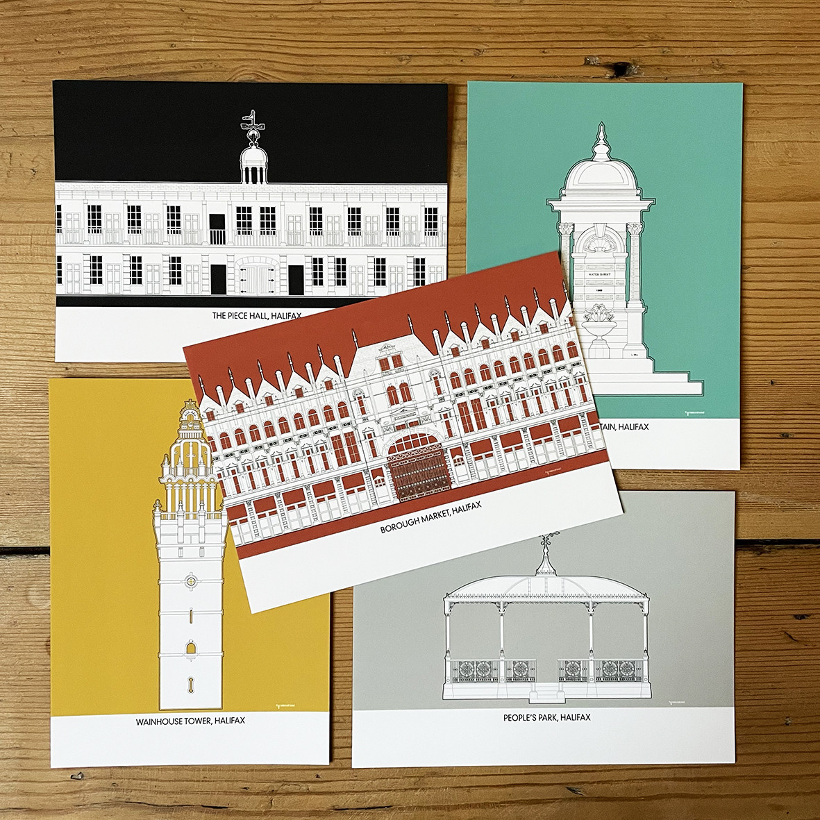 Pack of 5 Postcards