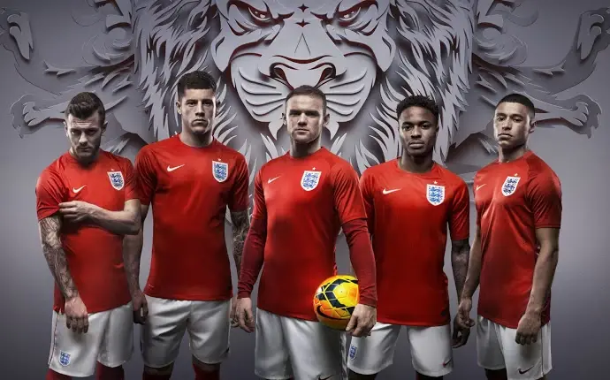 Miniatura: Camisa Inglaterra 2014 - Vermelha s/ nº