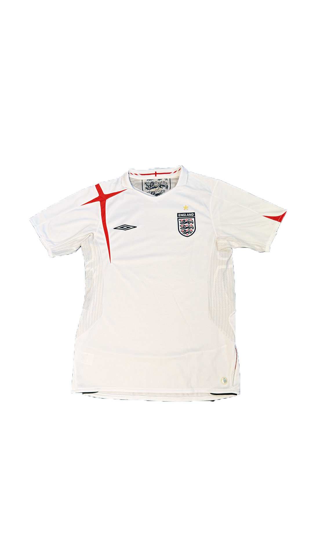 Camisa Inglaterra 2005/06 - Branca s/ Nº