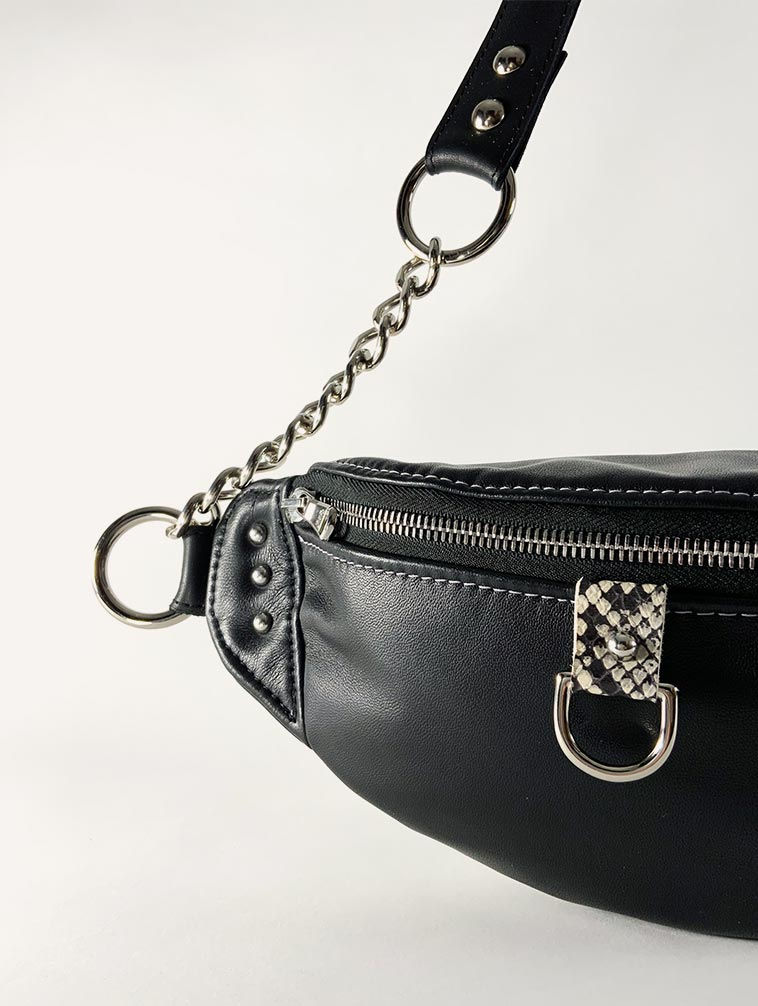 Thumbnail: Yolia Beltbag - Black Silver