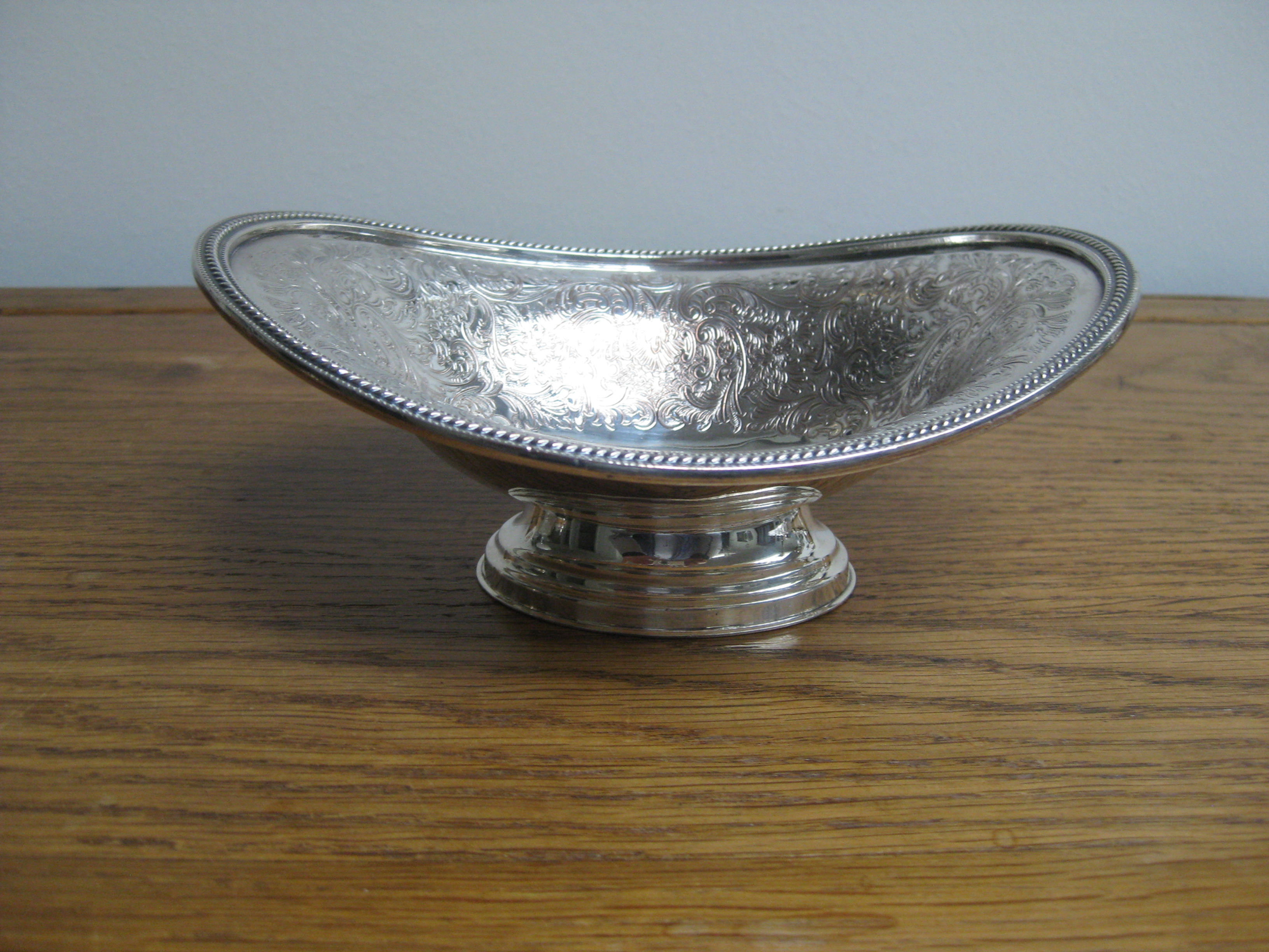 Fraai antiek verzilverd schaaltje, bonbonschaaltje, koekjesschaaltje