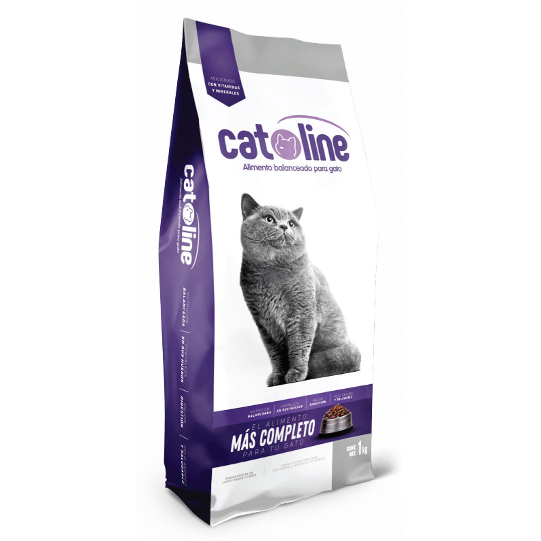 ALIMENTO PARA GATO 1 Kg CATLINE MOD: GATOS