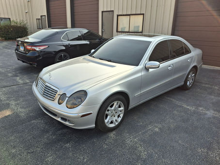 2004 Mercedes E320 with ceramic tint and smoked PPF