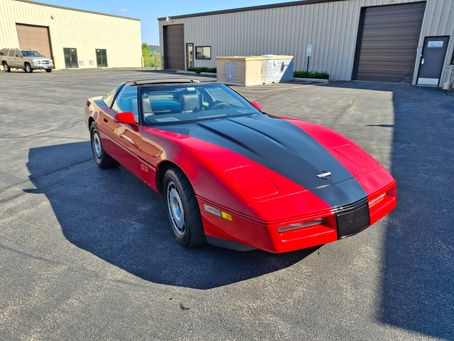 1984 Corvette C4 red before vinyl wrap at Auto Style PPF.