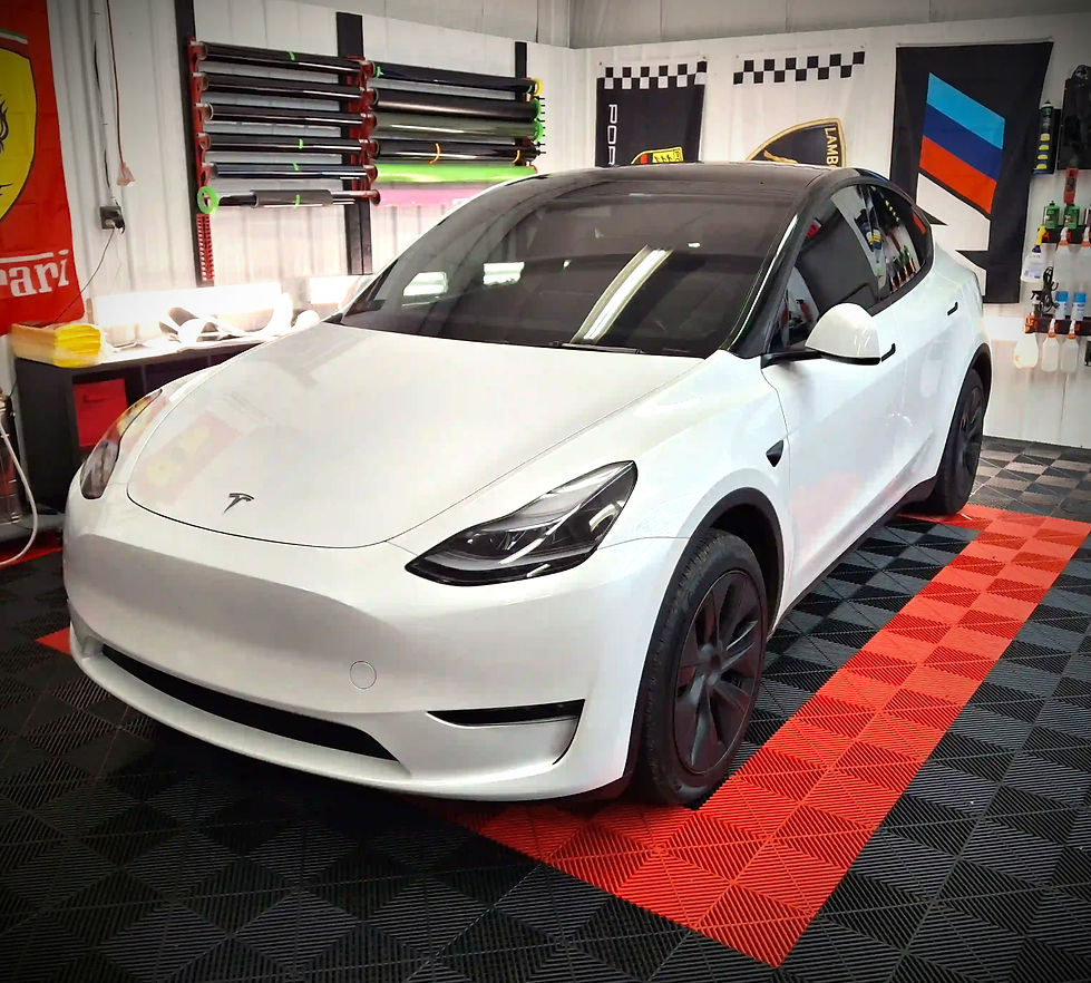 tesla wrap and ppf, clear bra at auto st