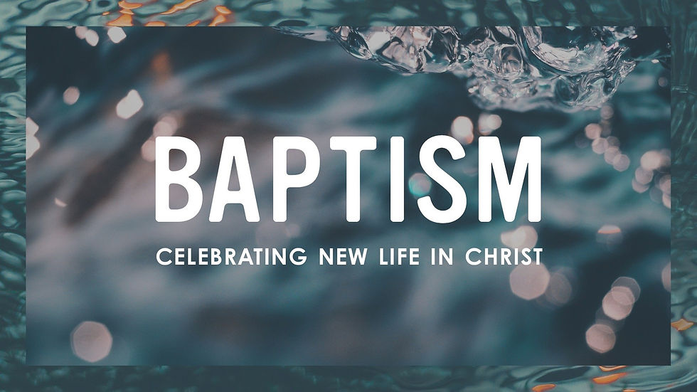 Baptism Service