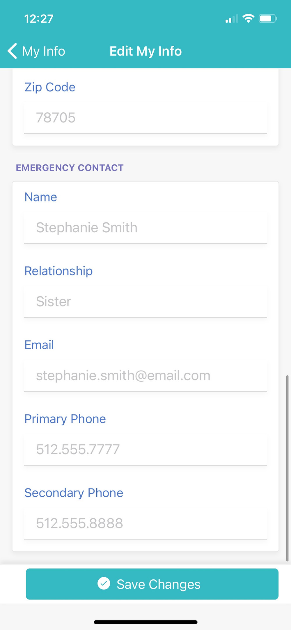 Time To Pet App PetProGo Client Portal Emergency Contact