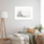 White Large Frame Print Display