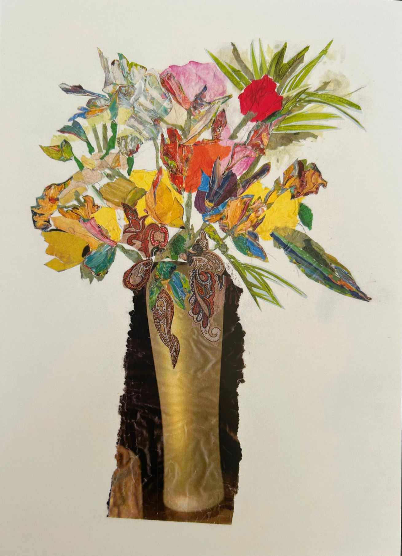 'Exotica' collage card with envelope