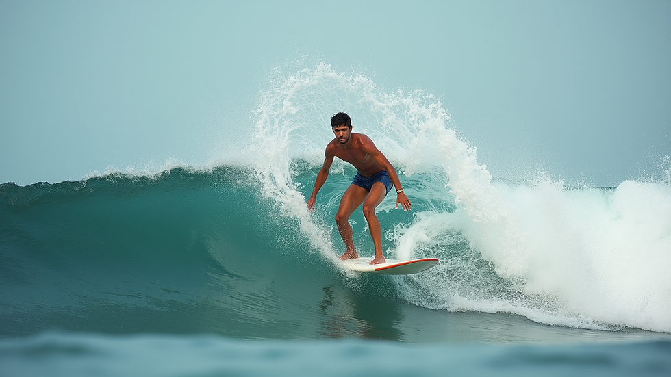 Primer plano de un eSurf deslizándose sobre el agua en Villanueva y Geltrú