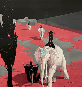 White Road by Tedo Rekhviashvili Guerra on canvas