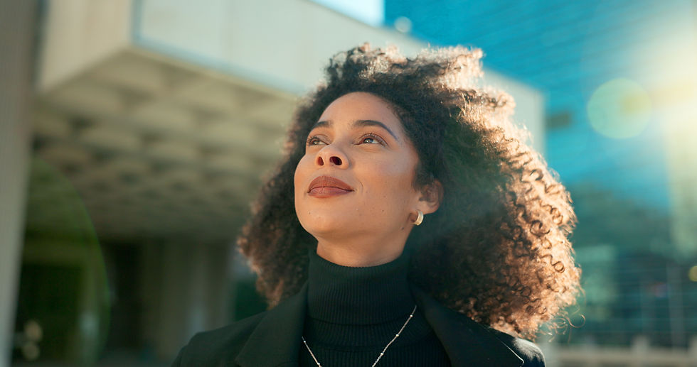 Black woman ready to overcome all odds