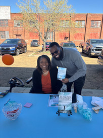 Minister ReShone Moore at Walking Out MS Event with supporters