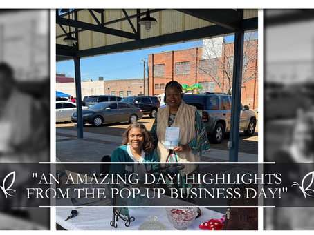 Re-Imagining Contentment Customer at Pop-up Business Day in Greenwood, MS