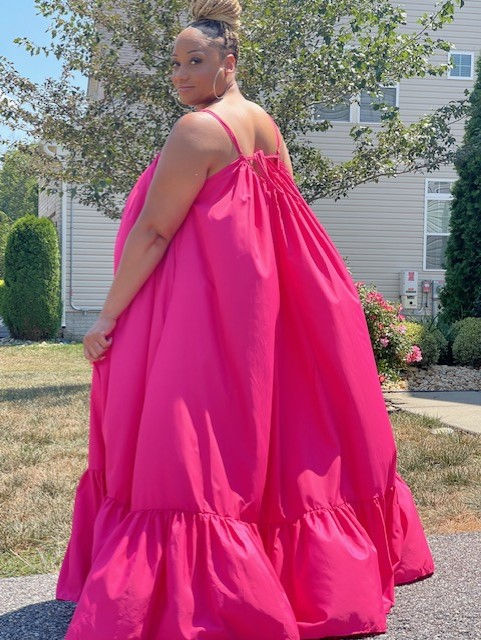 Thumbnail: Ghana Dreaming Maxi Dress - Fuchsia