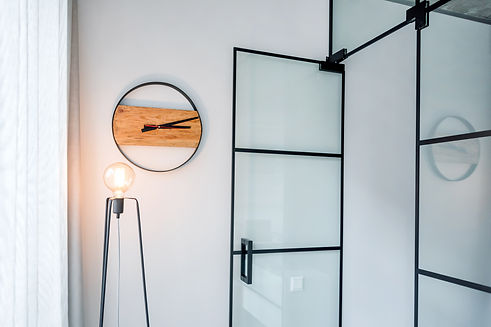 Trendy modern design with glass partition, minimalist office workplace..jpg