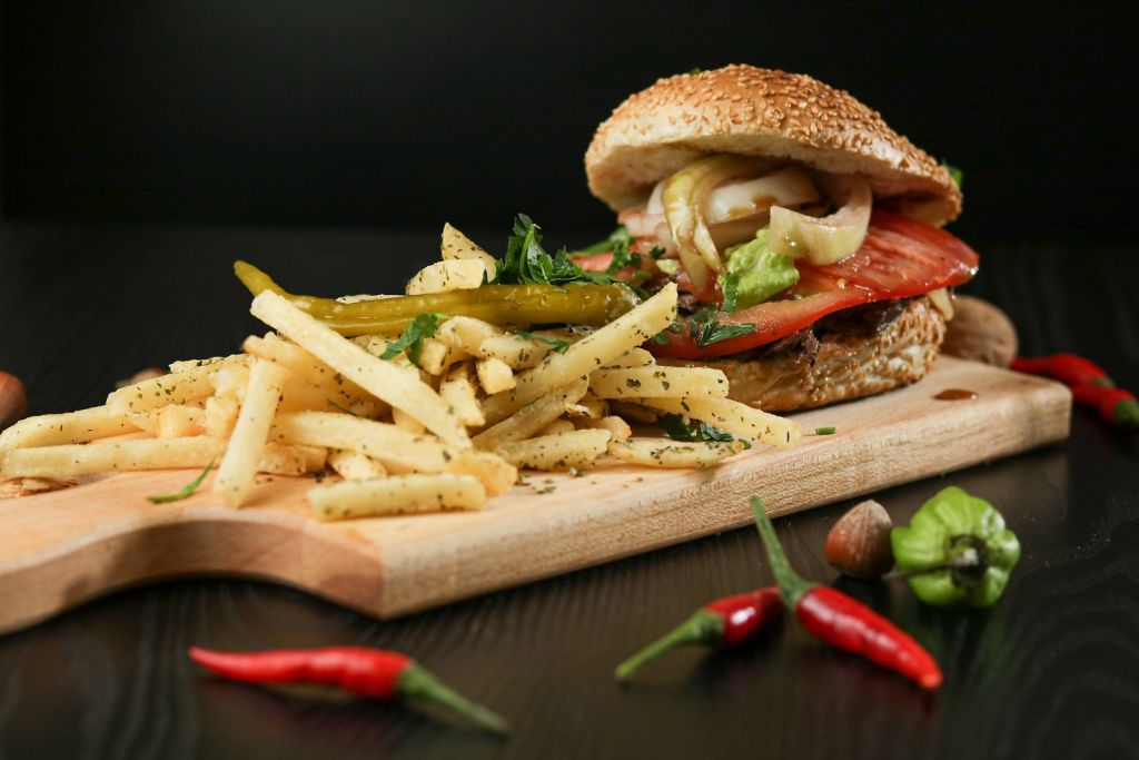 Arranged Food and Objects