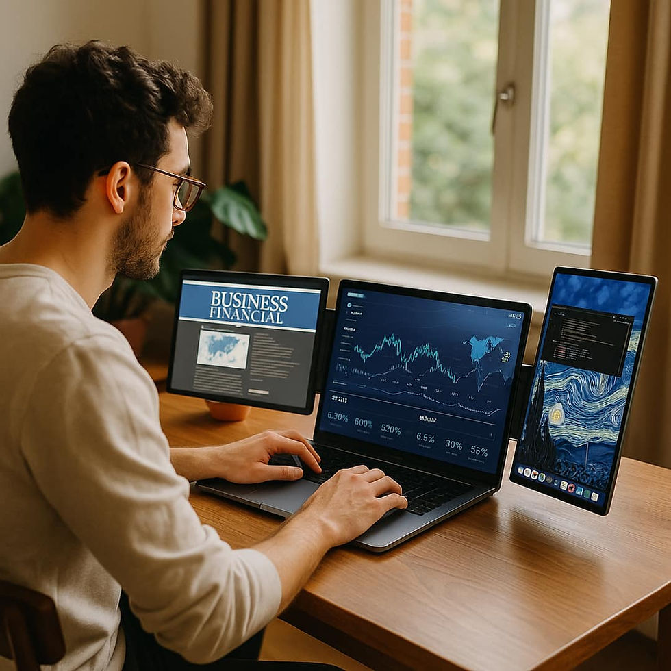 Thumbnail: Powerology SkyFold 14" Dual Display Laptop Monitor
