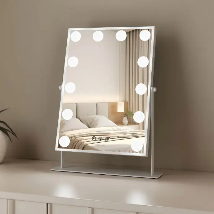 Thumbnail: Green Lion Glam Shine Makeup Mirror – 9 LED Lights