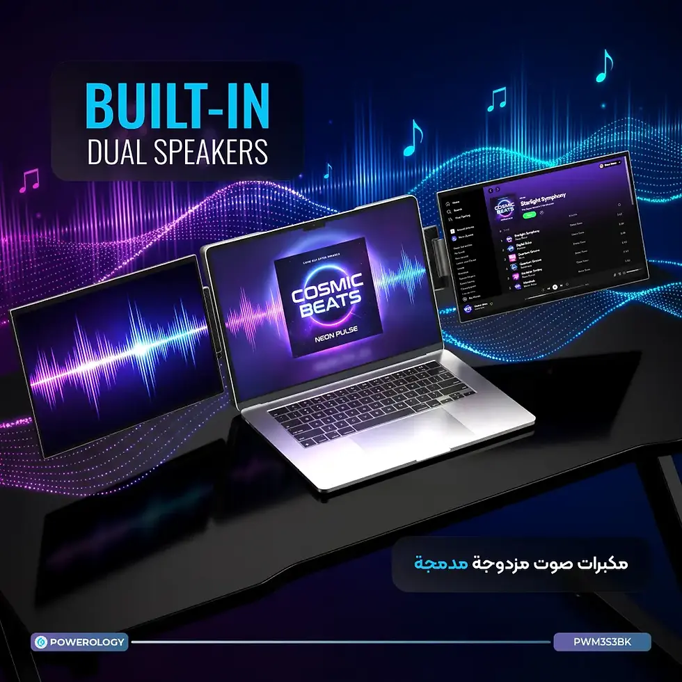 Thumbnail: Powerology SkyFold 14" Dual Display Laptop Monitor