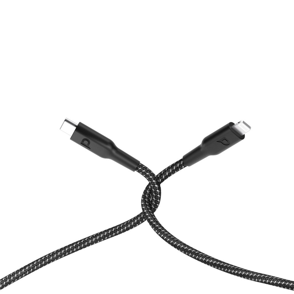 Powerology Braided USB-C to Lightning Cable (2M, 60W PD)