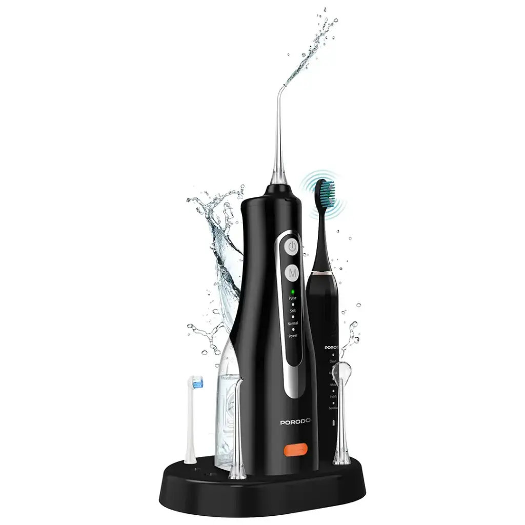 Porodo Lifestyle Ultimate Oral Care Duo – Electric Toothbrush & Water Flosser