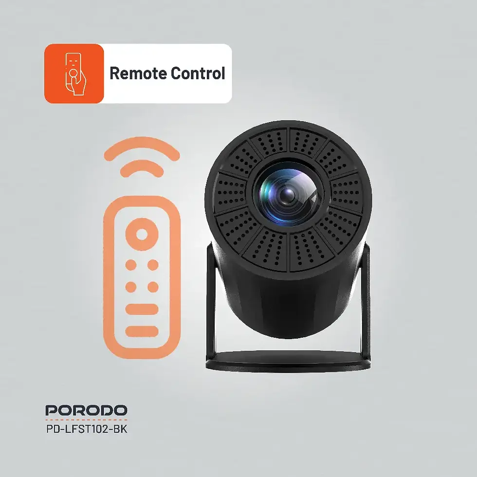 Thumbnail: Porodo Wireless Mirroring Multi-Angle Projector