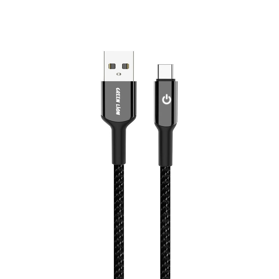 Green Lion USB-A to USB-C Braided Cable 18W 1M