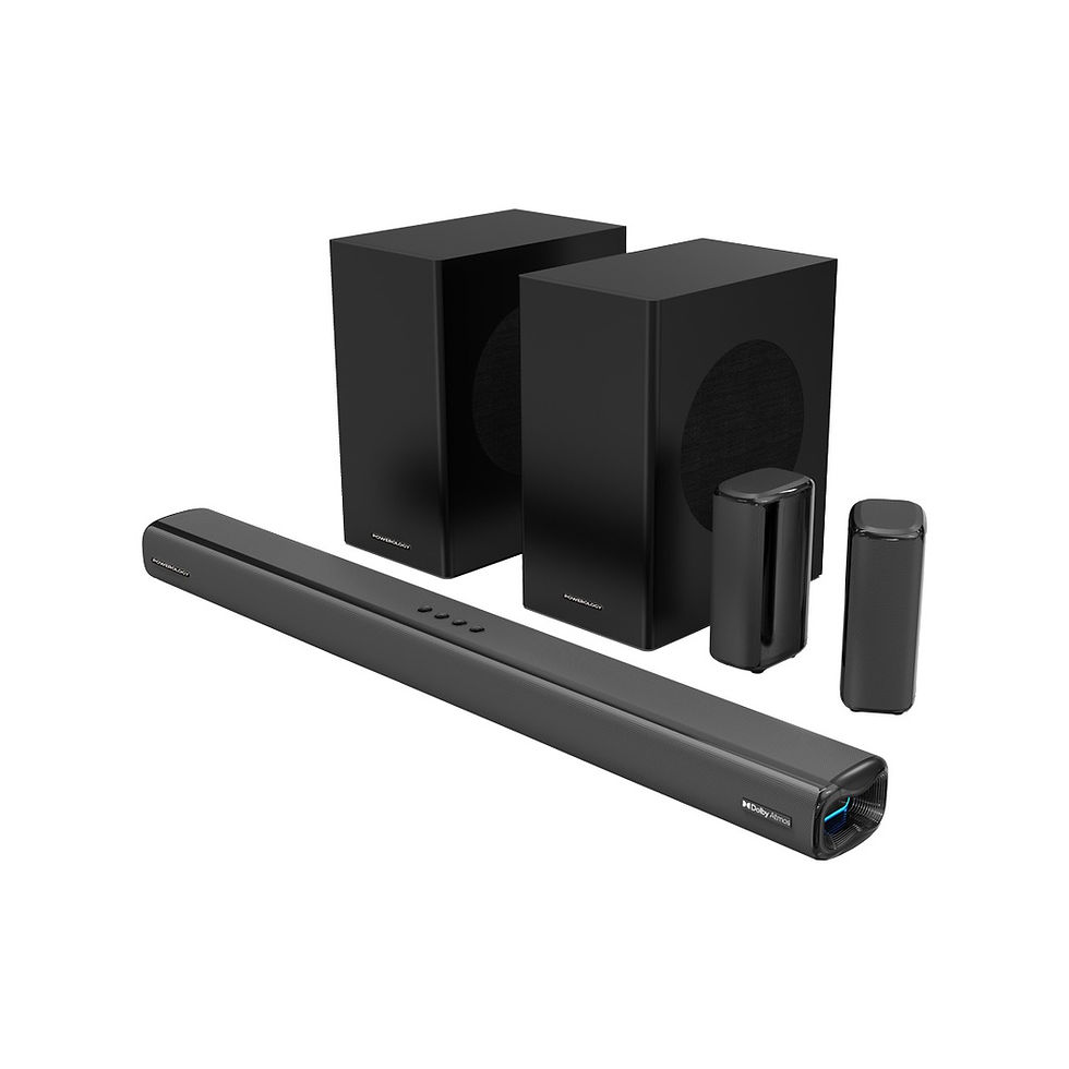 Powerology 5.2.4CH Dual Woofer Wireless Home Theater – 615W | Dolby Atmos