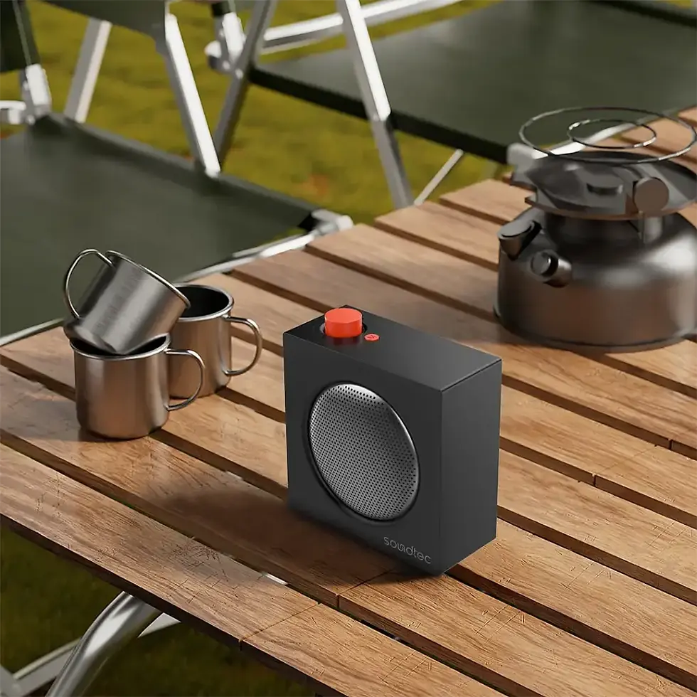 Thumbnail: Porodo Soundtec Mini Vibe Box Portable Bluetooth Speaker