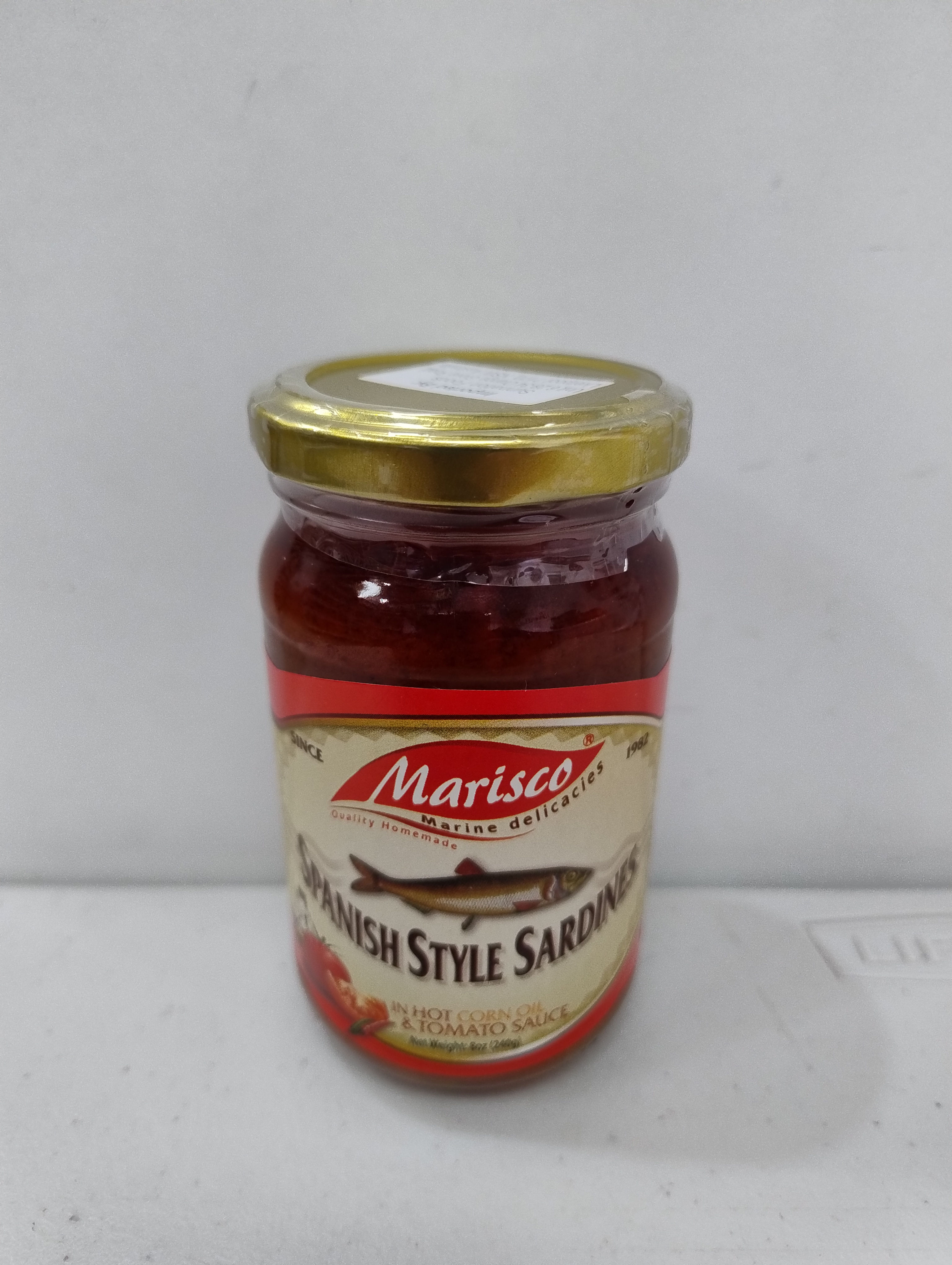 Marisco Spanish Sardines Hot Corn Oil and Tomato Sauce 240g