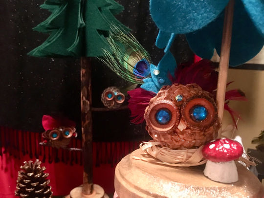 Pinecone Inspired Owl
