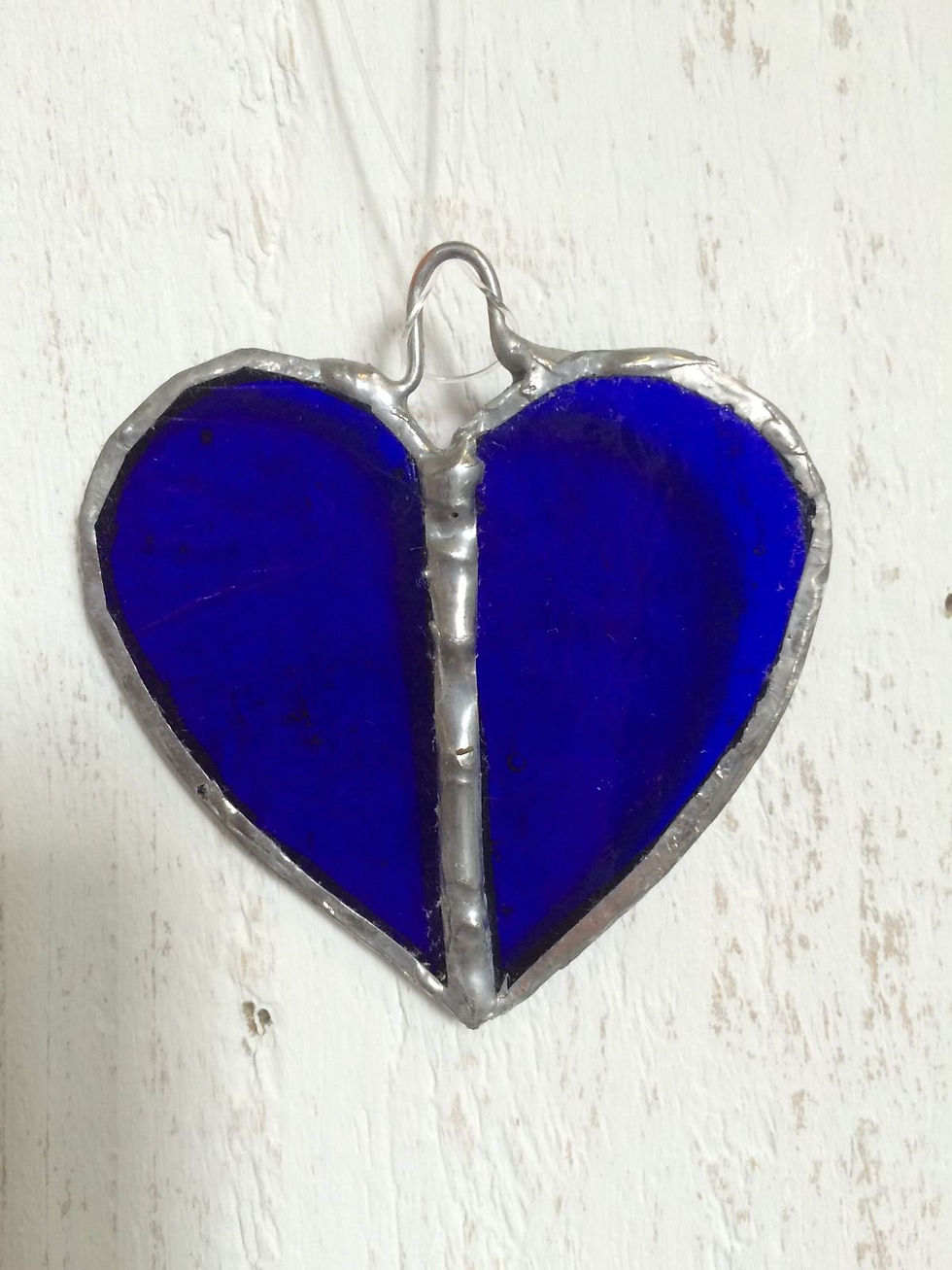 Thumbnail: Handmade stained glass heart (small)