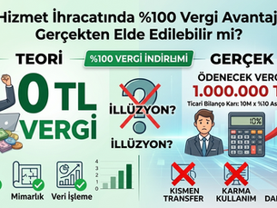 Hizmet ihracatında %100 vergi avantajı gerçekten elde edilebilir mi ?