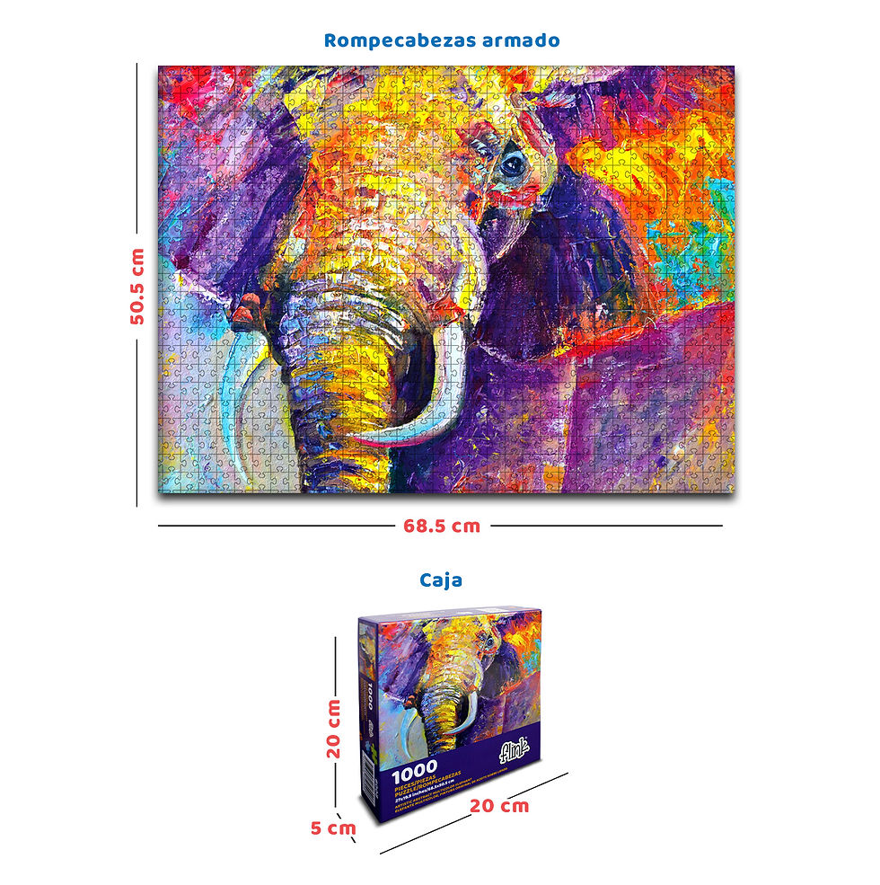 Miniatura: Rompecabezas Elefante 1000 pzs