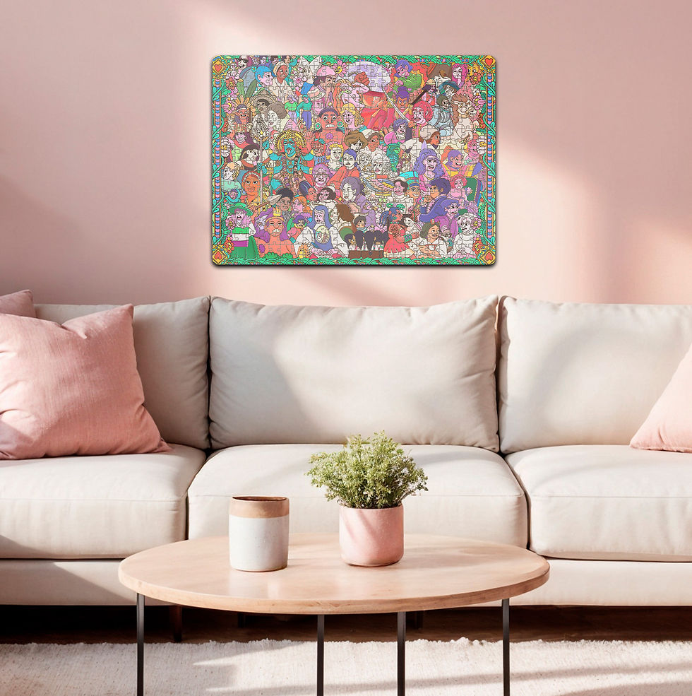 Miniatura: Rompecabezas Flink ÍDOLAS x Andonella 500 Pzs | Arte Femenino, Poder, Cultura