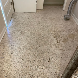 Terrazzo floor restoration and refinishing in Beverly Hills, Florida